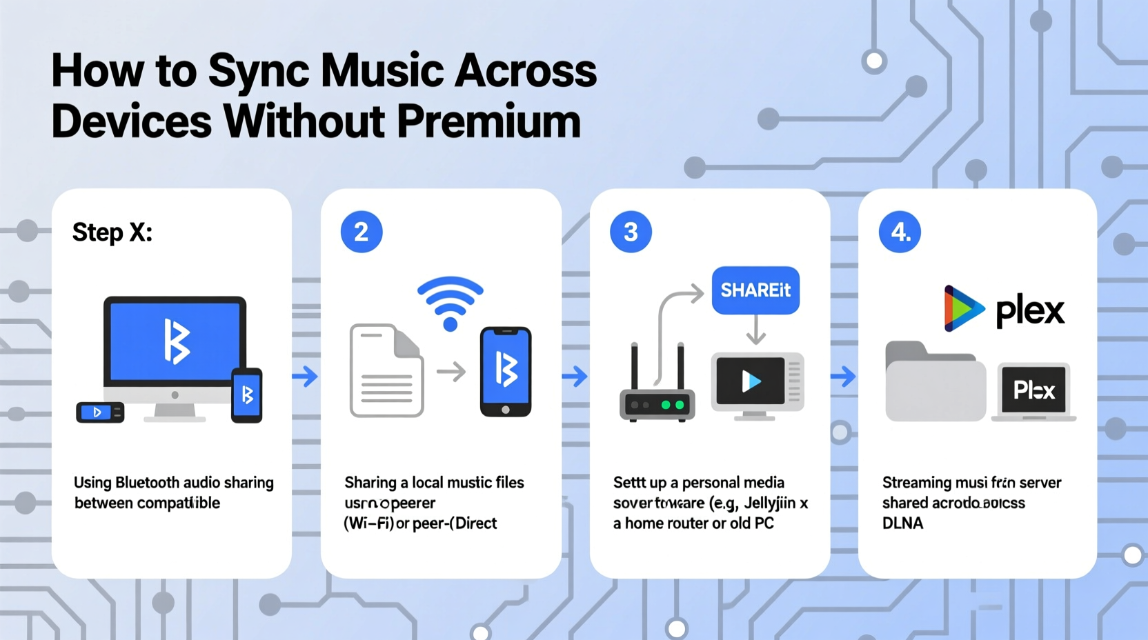 how to sync music across multiple devices without paying for premium services