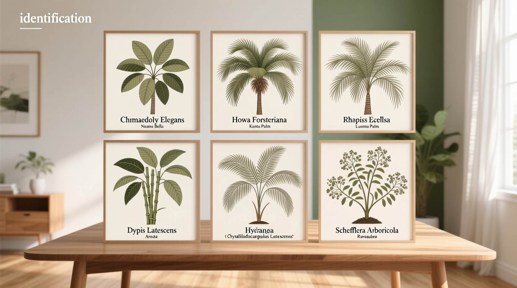 identifying indoor palm plants