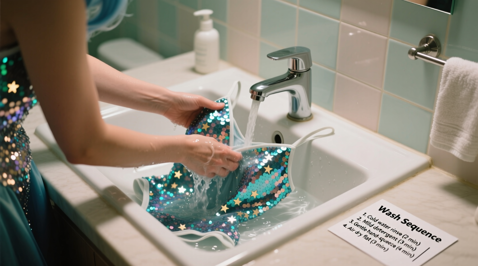 how to wash cosplay costumes with sequins foam armor