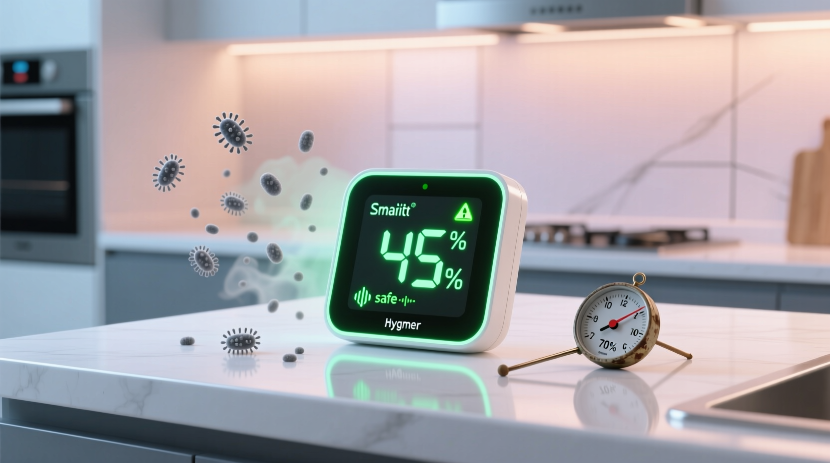 closet humidity monitor vs hygrometer sticker