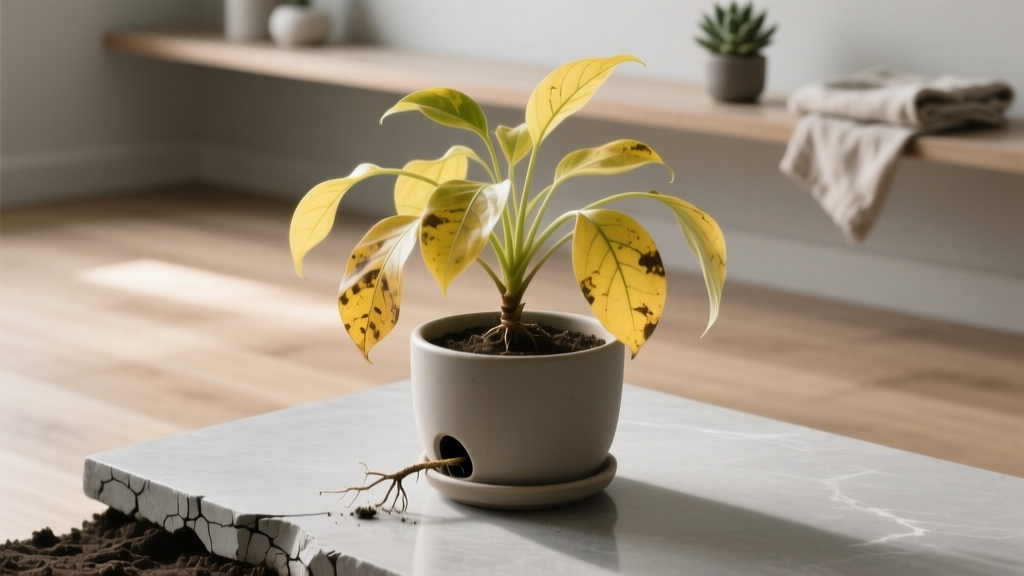Yellow Indoor Plant Leaves: Fix Watering & Root Health