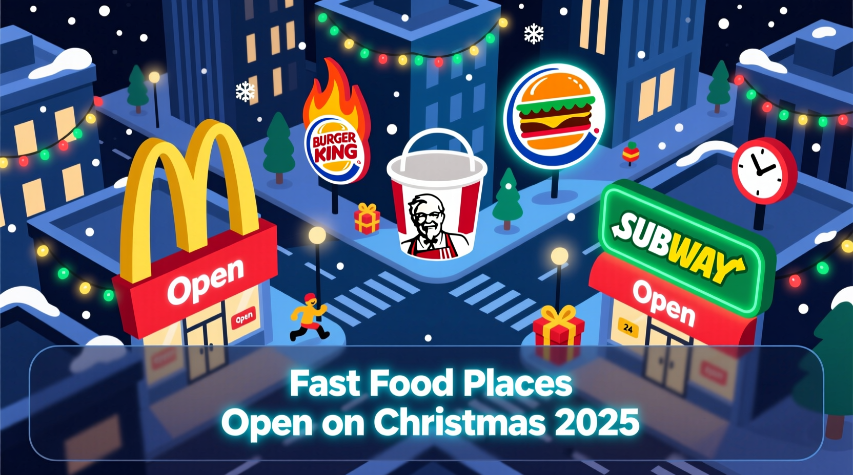 what fast food places are open on christmas