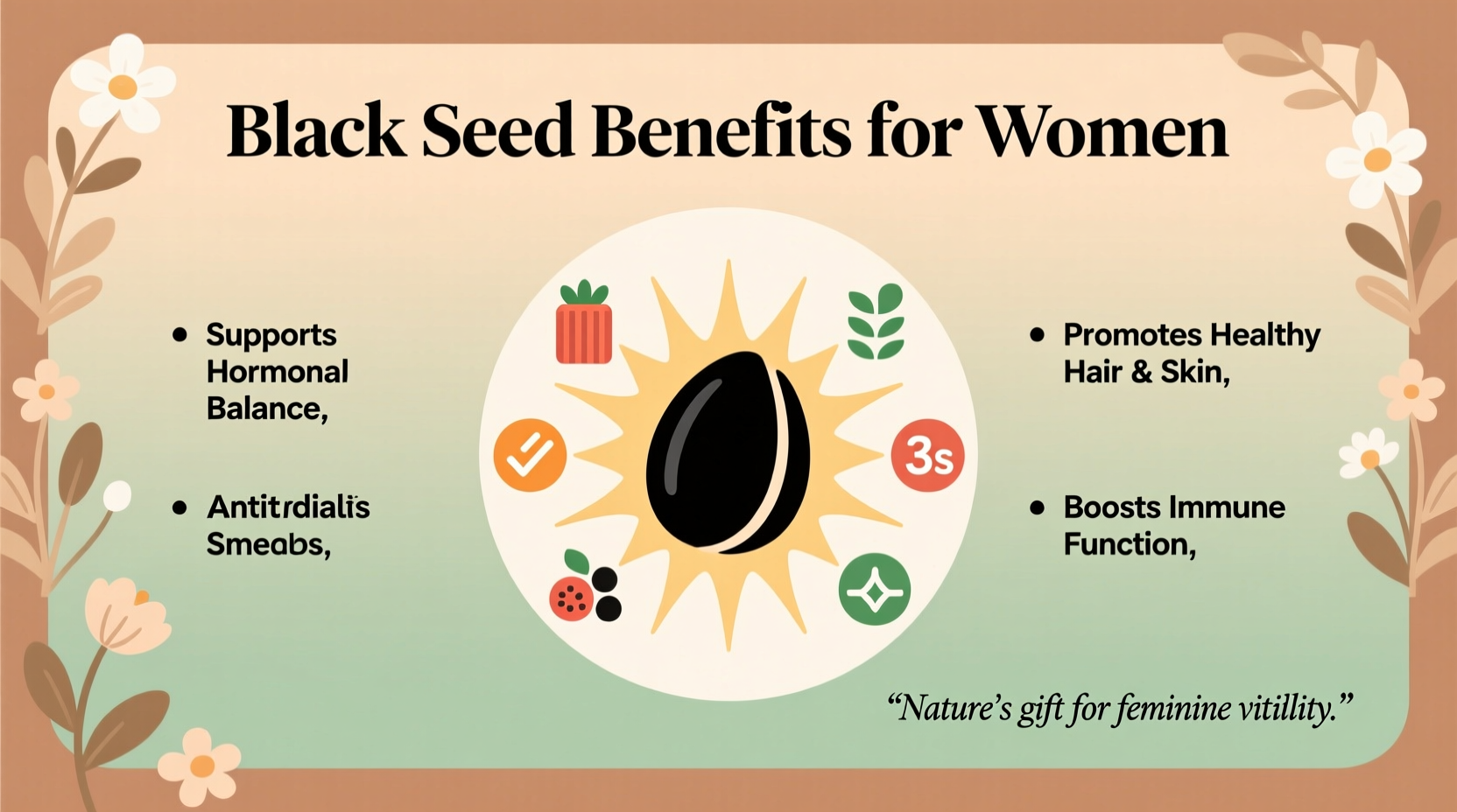 Black Seed Benefits for Women: Science-Backed Health Insights