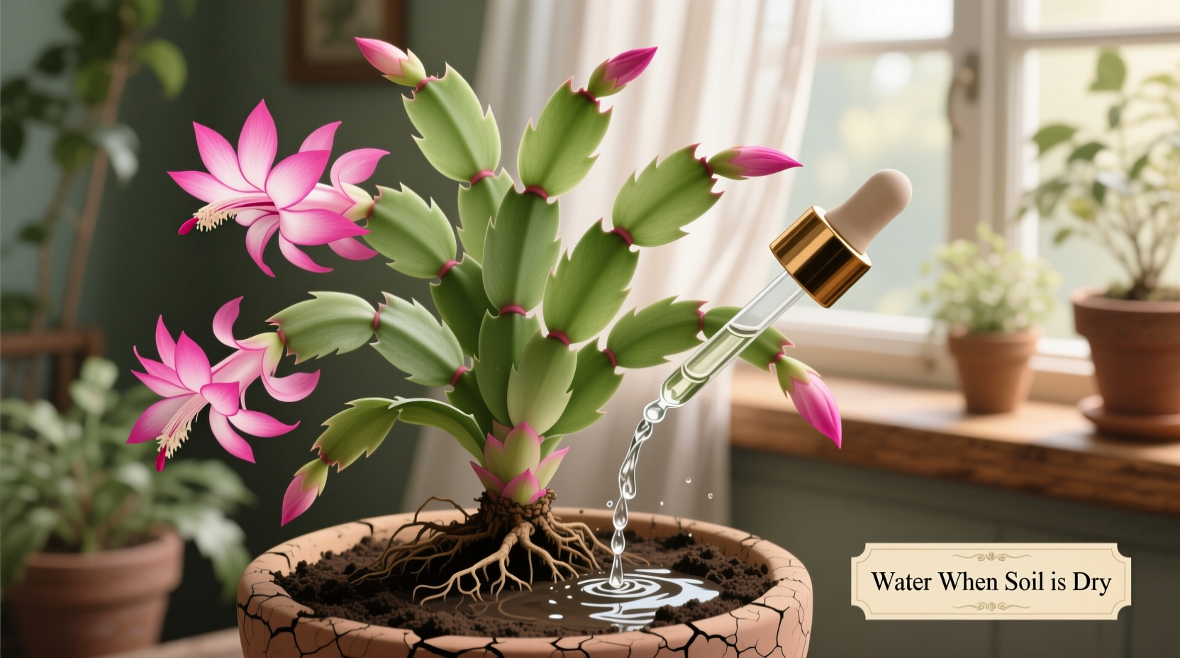 how to water christmas cactus