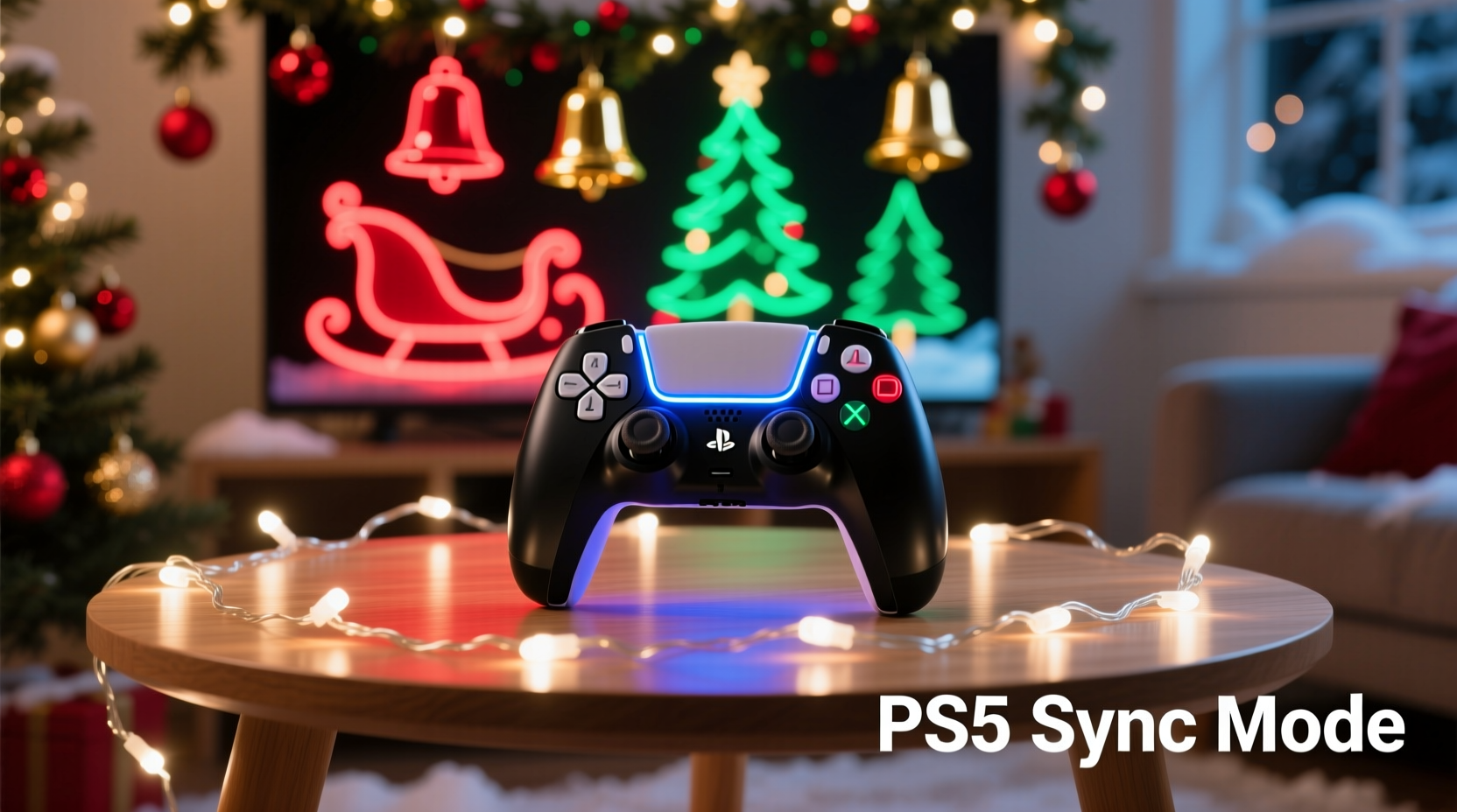 how to sync ps5 controller lights to your christmas display colors