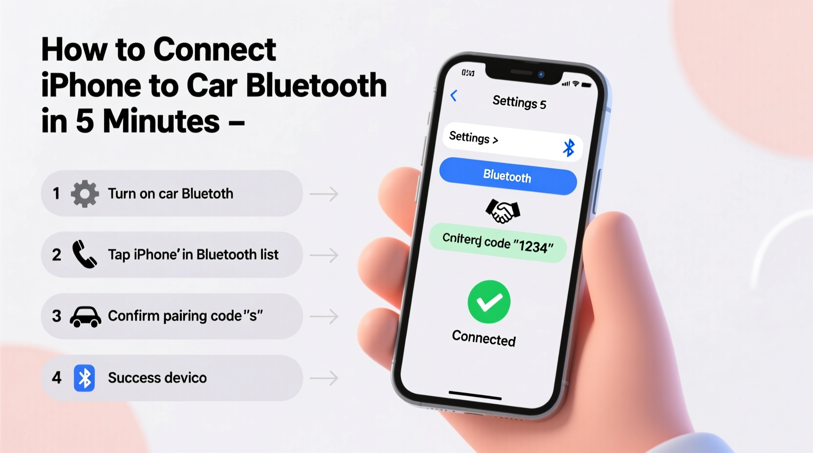 how do you connect iphone to car bluetooth