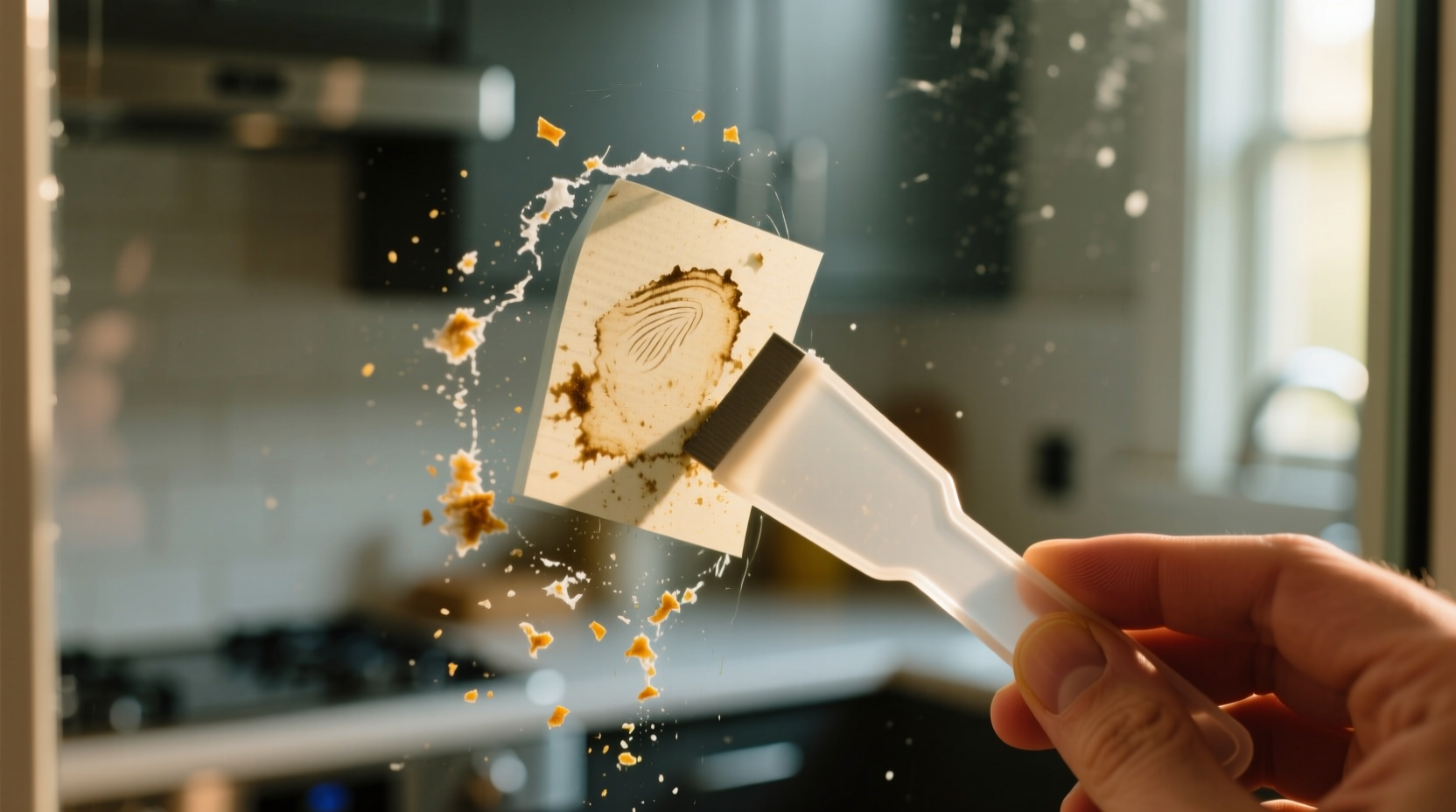how to remove stickers from glass