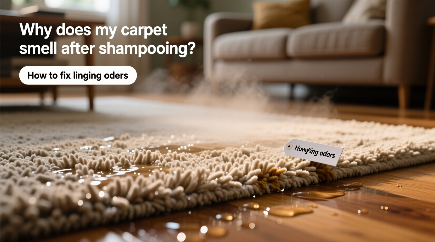 why does my carpet smell after shampooing and how to fix lingering odors