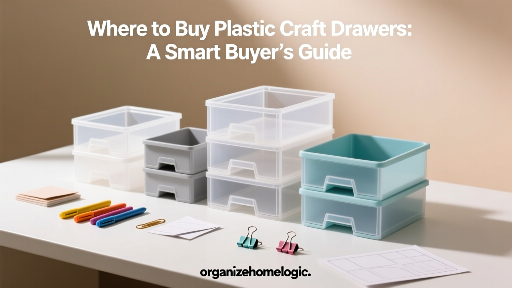 Where to Buy Plastic Craft Drawers: A Smart Buyer’s Guide