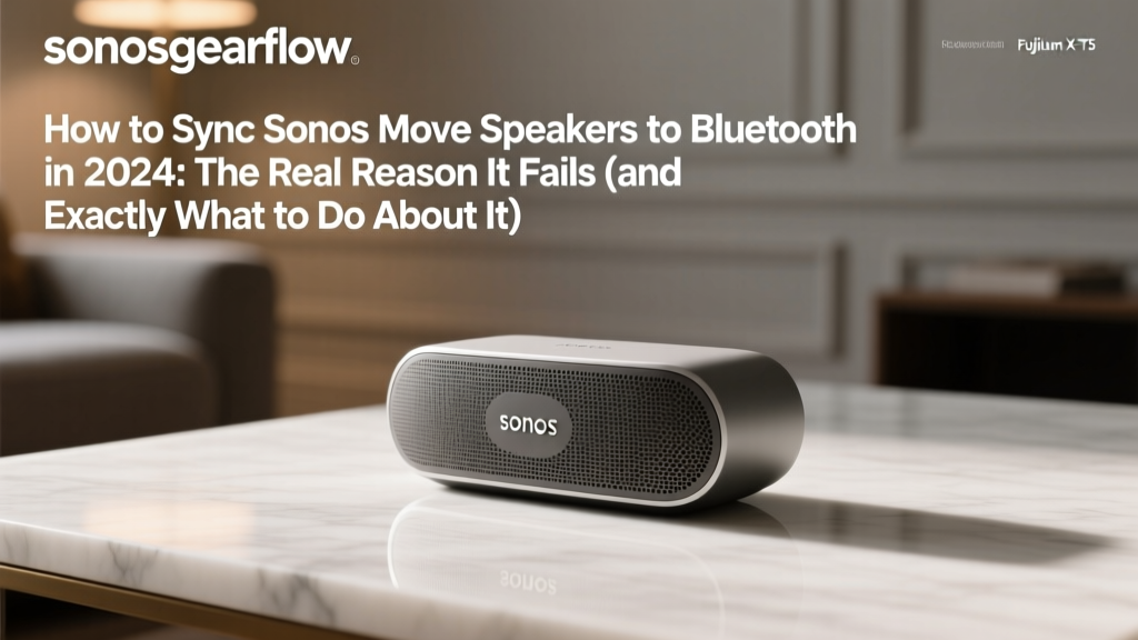 Sonos Move Bluetooth Sync Guide (2026)
