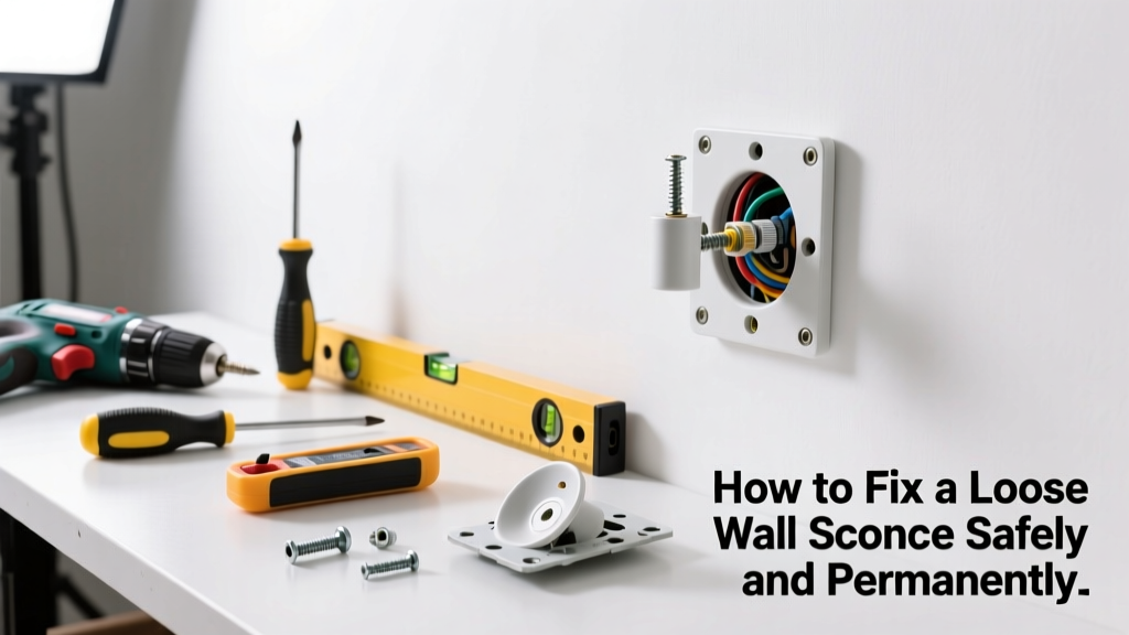 How to Fix a Loose Wall Sconce Safely and Permanently