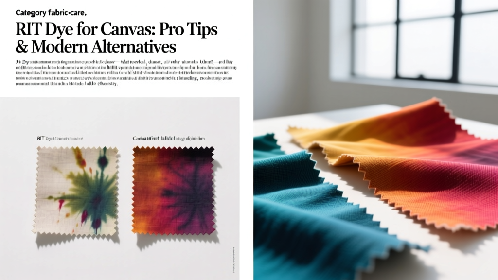 RIT Dye for Canvas: Pro Tips & Modern Alternatives