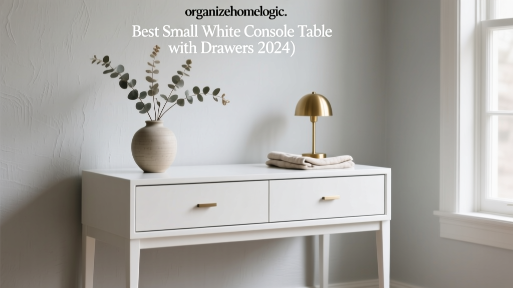 Best Small White Console Table with Drawers (2024)