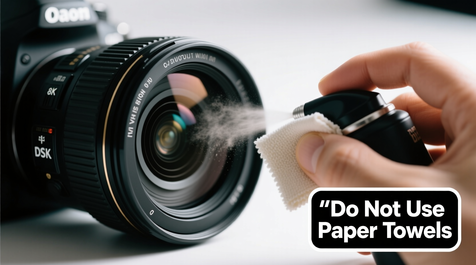 how to safely clean camera lenses without scratching the surface