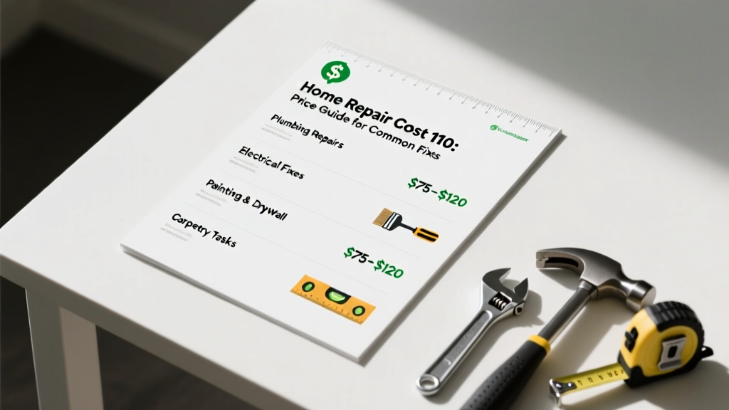 Home Repair Cost 110: Price Guide for Common Fixes