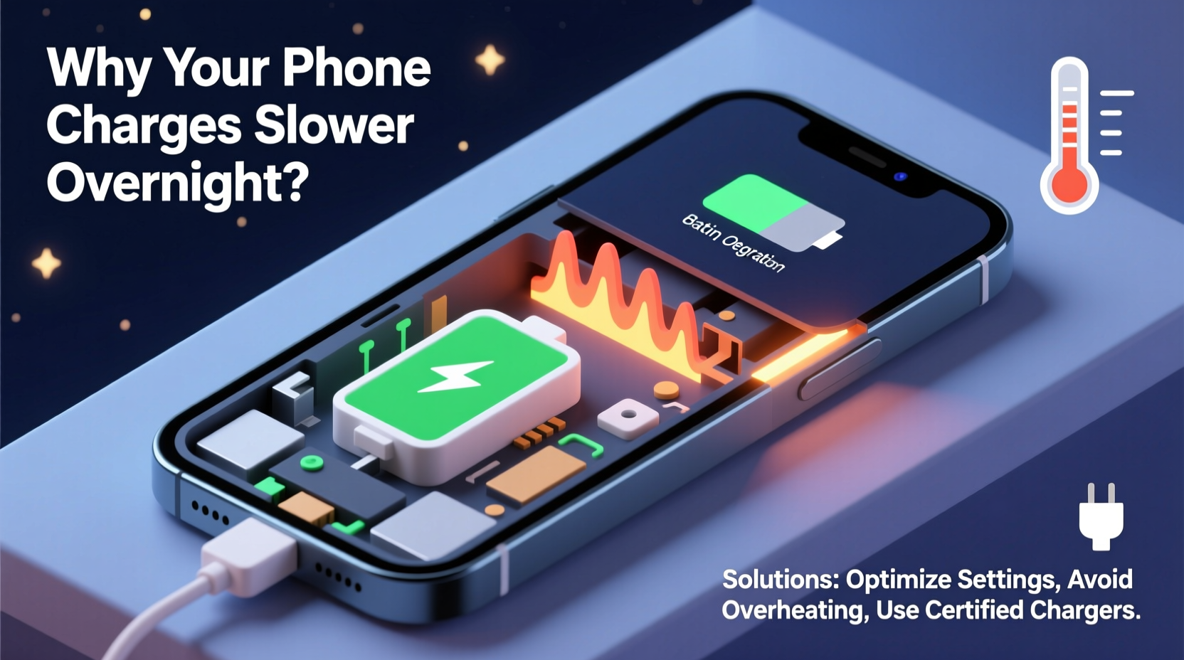 why does my phone charge slower overnight possible reasons and solutions