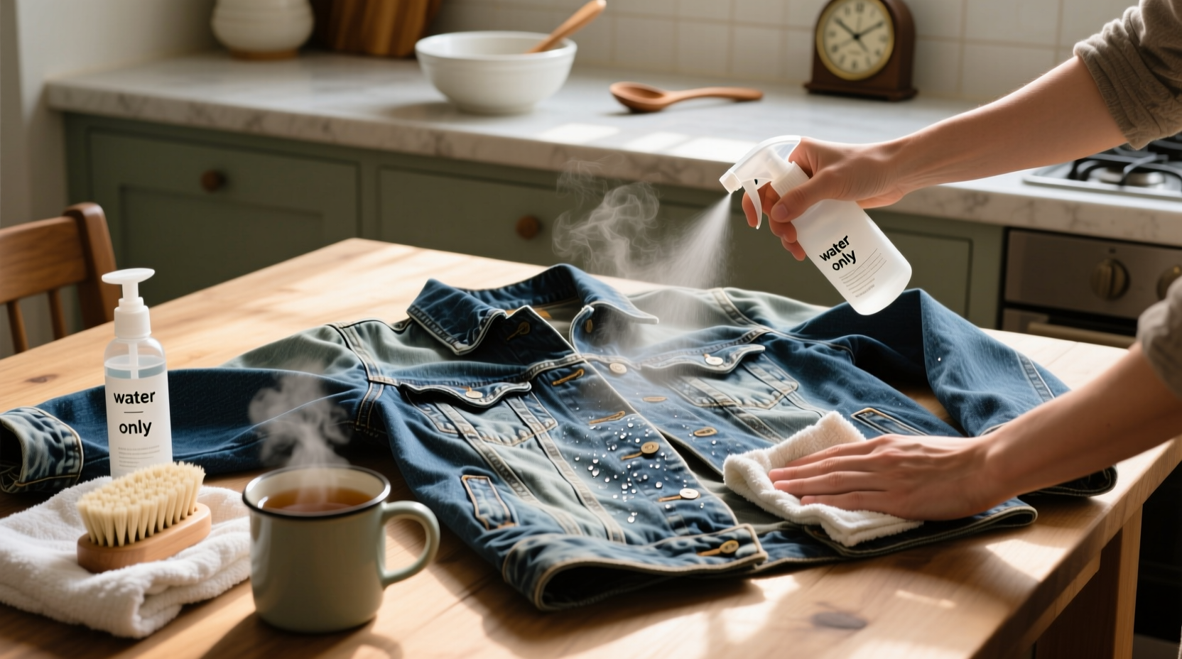 how to revive stiff denim jackets at home