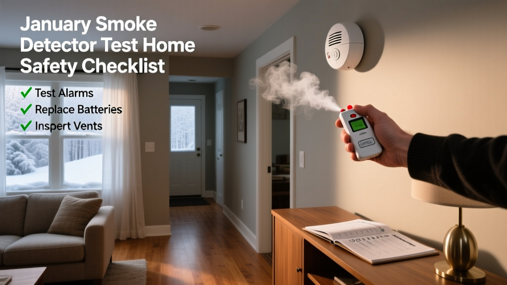 January Smoke Detector Test: Home Safety Checklist