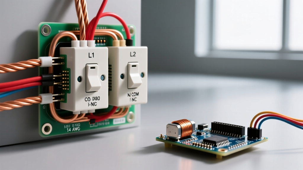Wiring a 2 Gang Switch Relay: Coil, Contacts, and Load Sizing