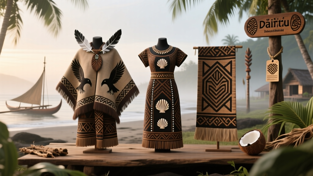 Vanuatu Barkcloth Tattoo Transfer Methods And Ritual Wear Contexts