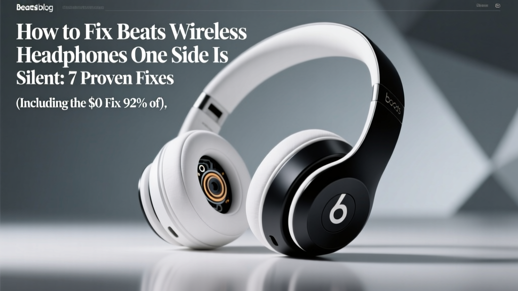 Fix Beats Wireless Headphones One Side Silent (2026)