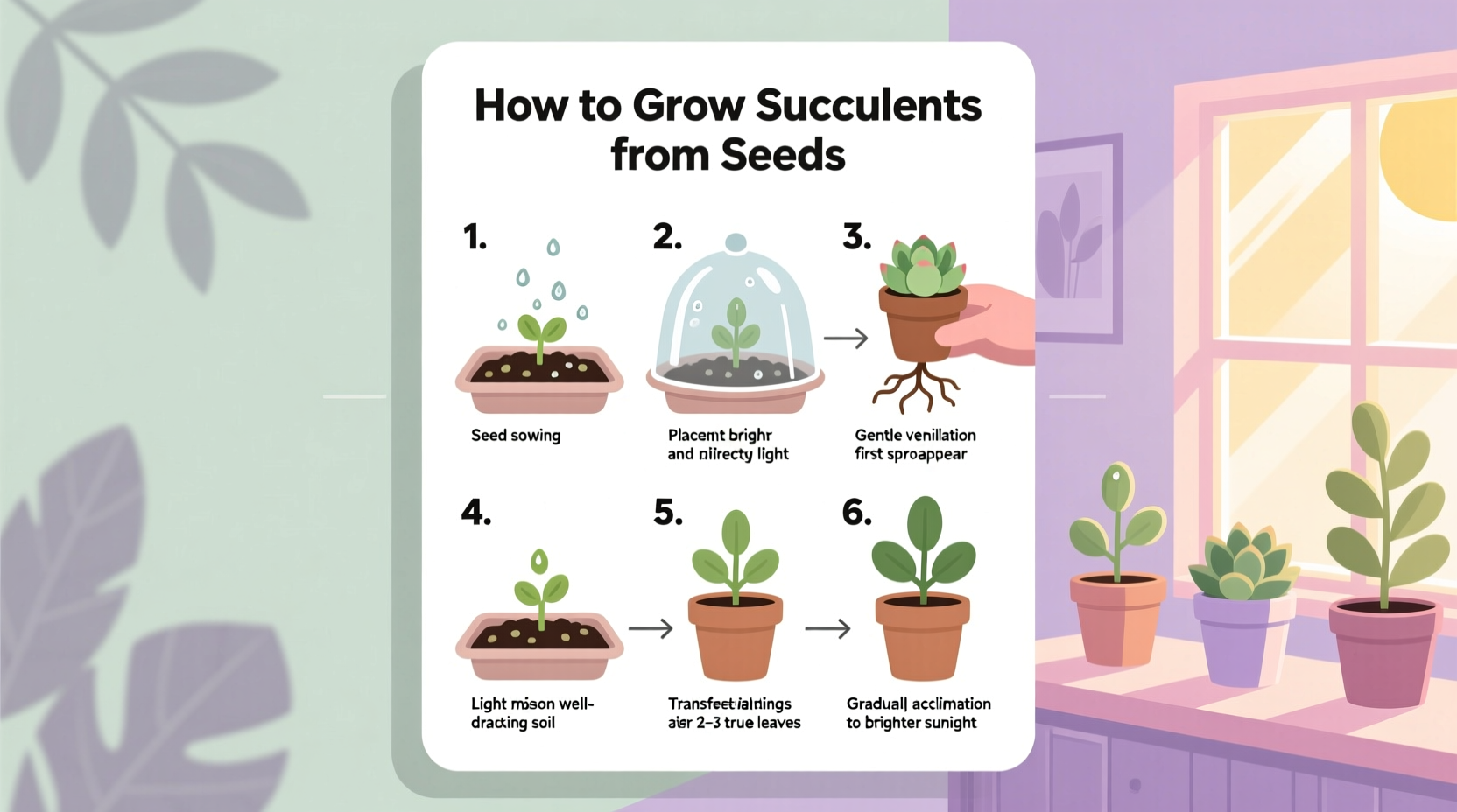 Grow Succulents from Seeds: 5 Steps | TheHomeSprouts