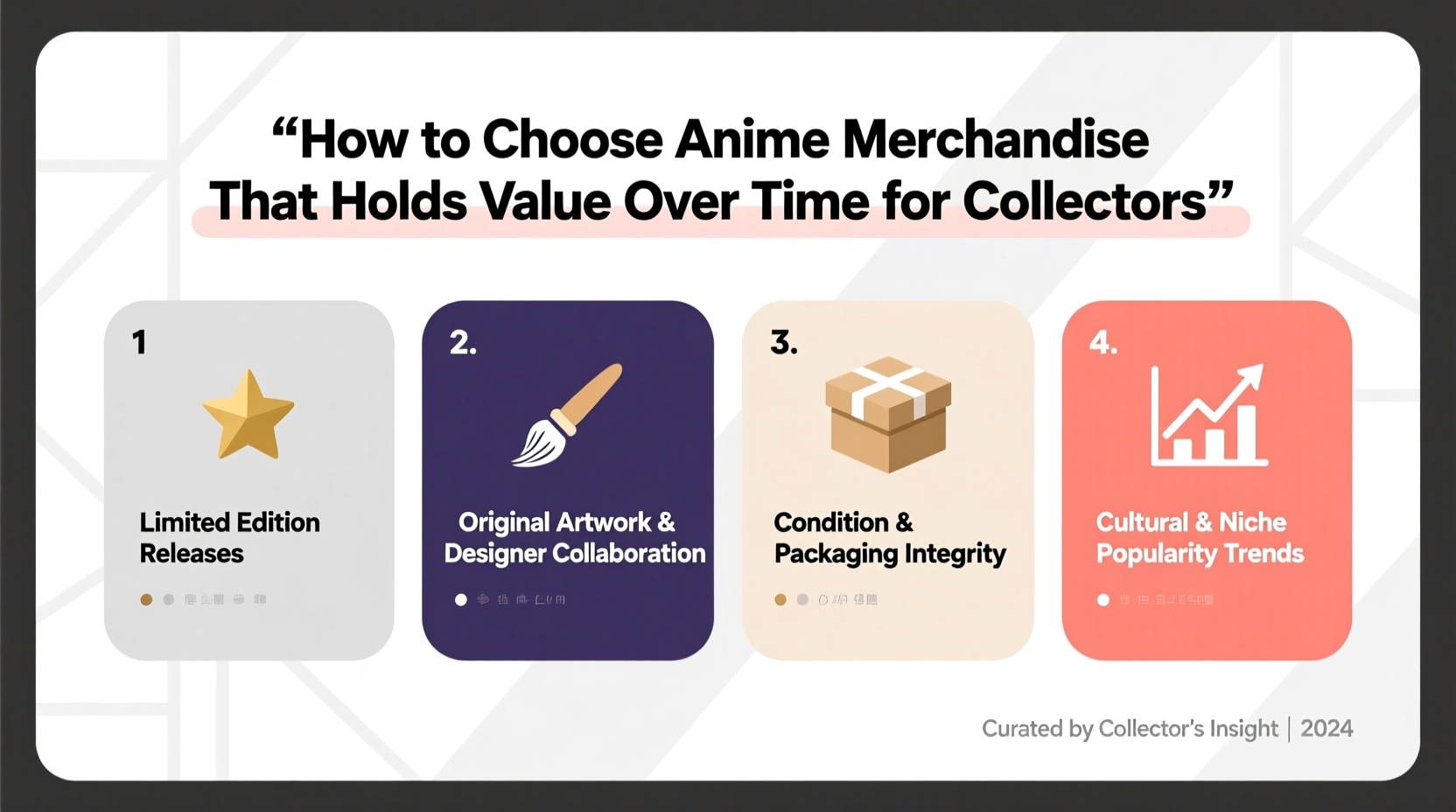 how to choose anime merchandise that holds value over time for collectors