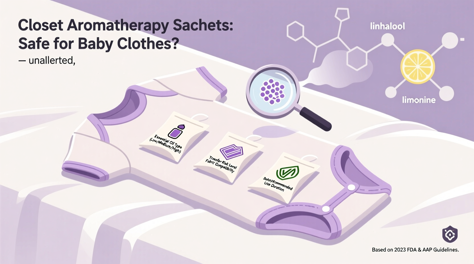 closet organization tips aromatherapy sachets baby clothes safety
