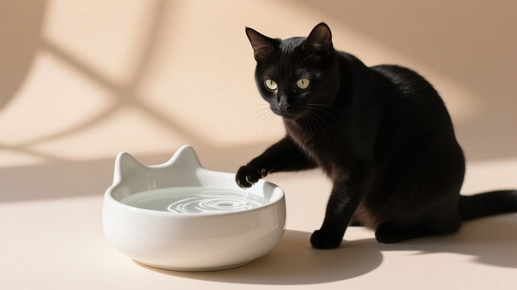 When Cats Behavior for Hydration