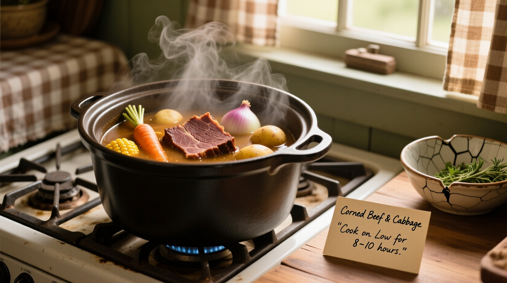 how long do you cook crock pot corned beef