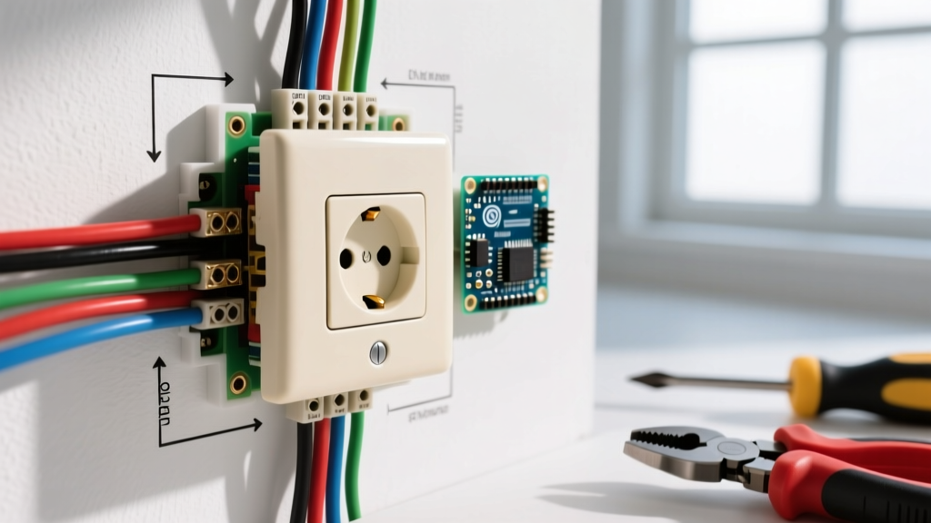 Light Switch with Outlet Wiring Diagram: Terminal Map and Wire Trace