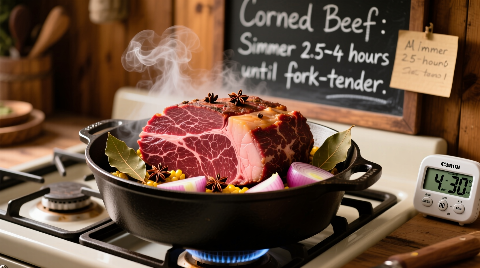how long does it take to cook corned beef