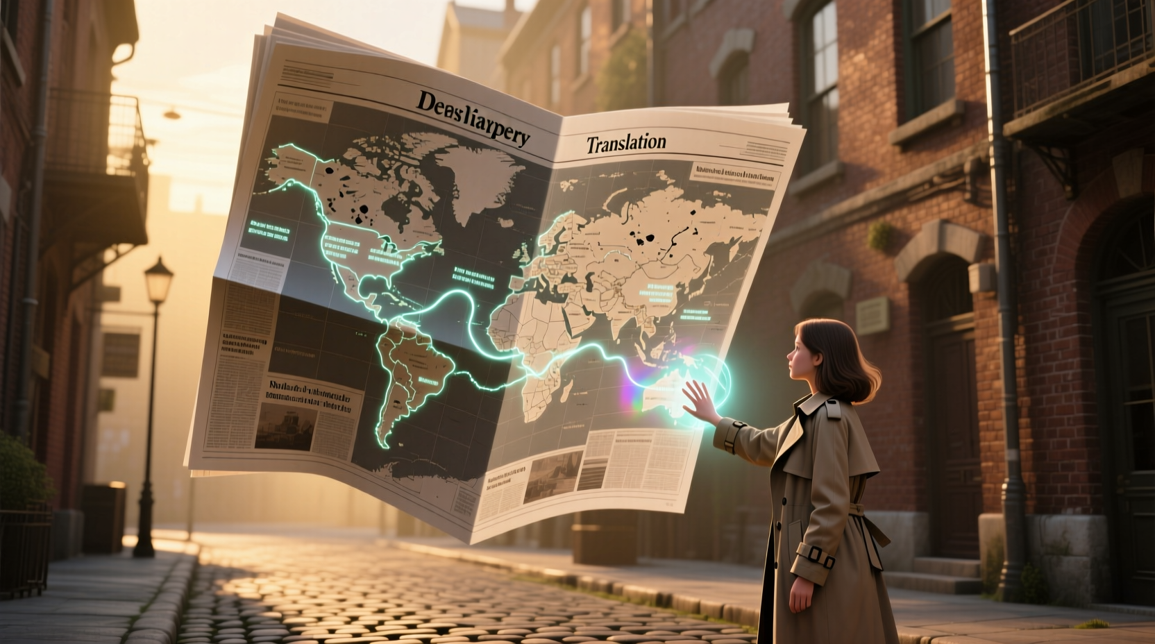 newspaper map delivers and translates local newspapers
