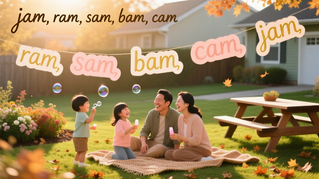 Beyond the Jar: How Rhyming Words with 'Jam' Support Early Literacy, Emotional Regulation, and Playful Parenting