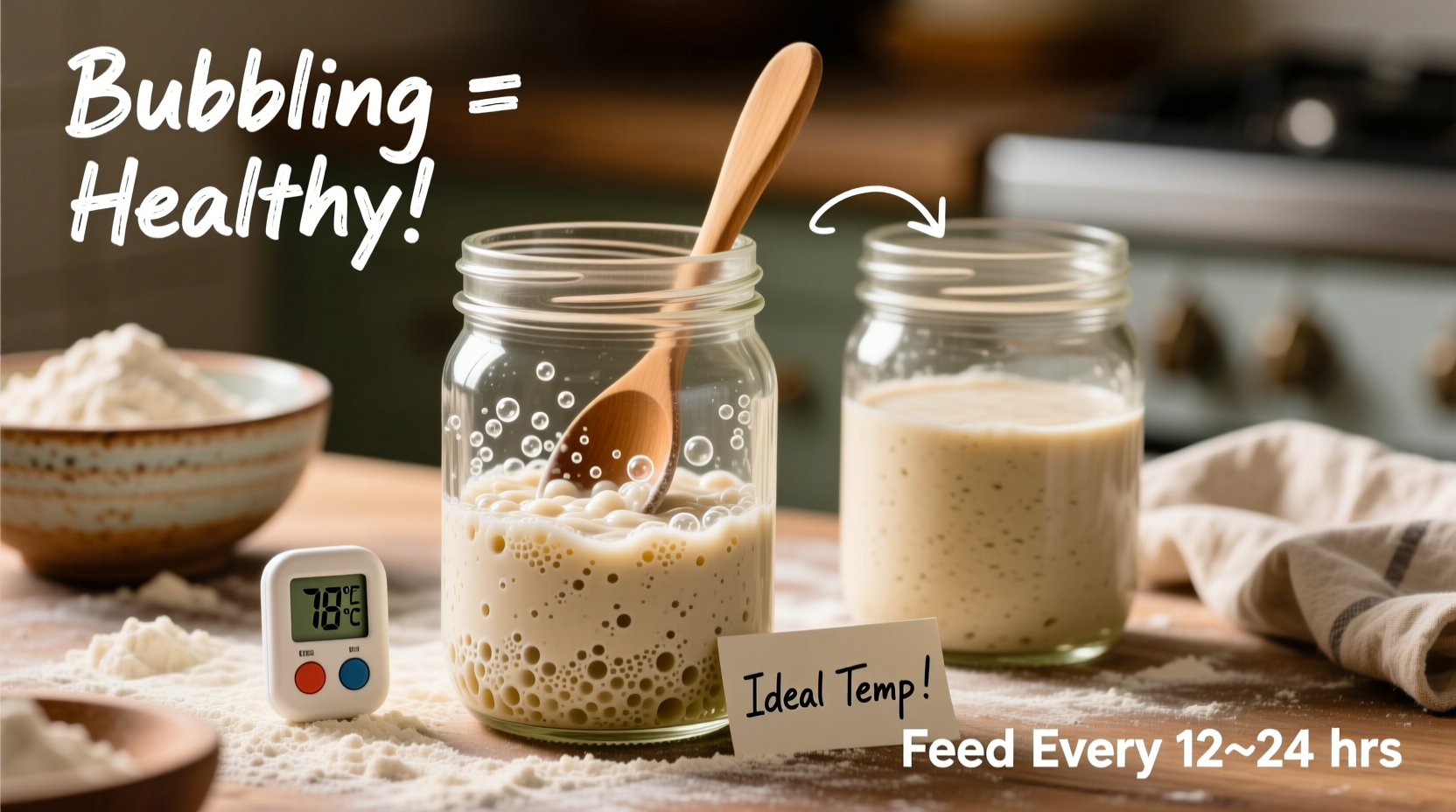 why is my sourdough starter not bubbling revival tips