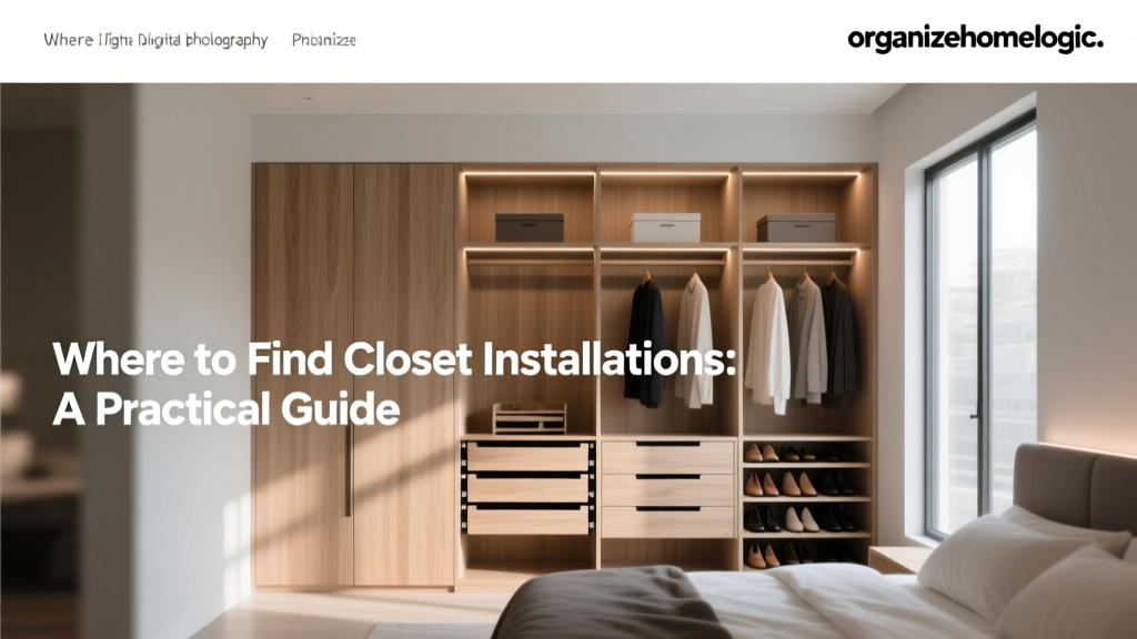 Where to Find Closet Installations: A Practical Guide