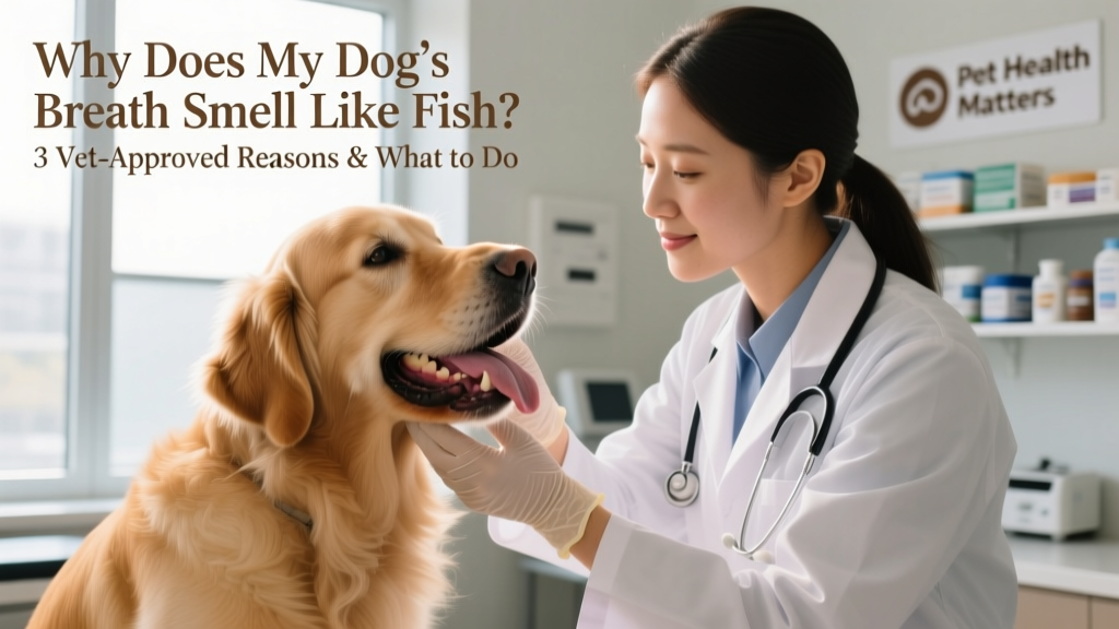 Veterinarian gently examining a dog's mouth during a routine checkup