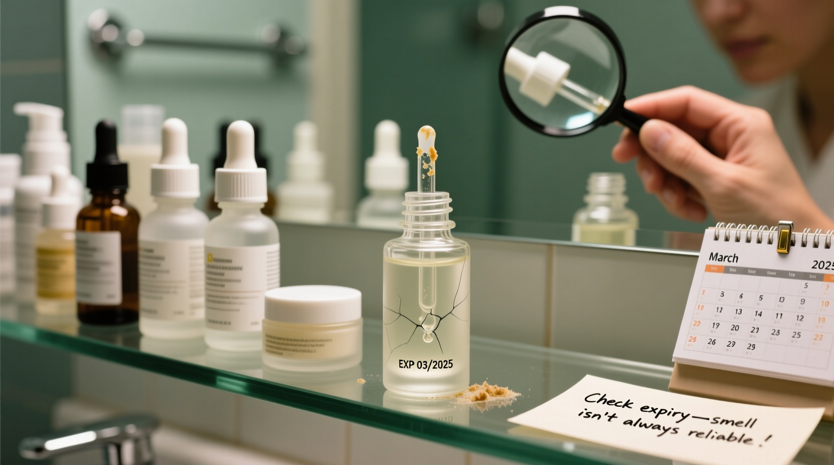 how to tell if your skincare has expired even if it smells fine