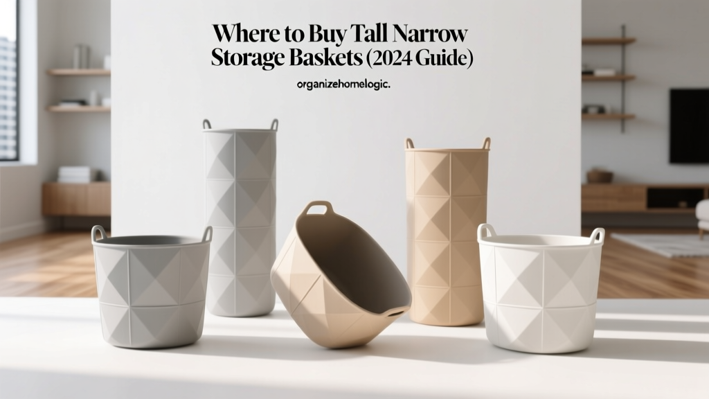 Where to Buy Tall Narrow Storage Baskets (2024 Guide)