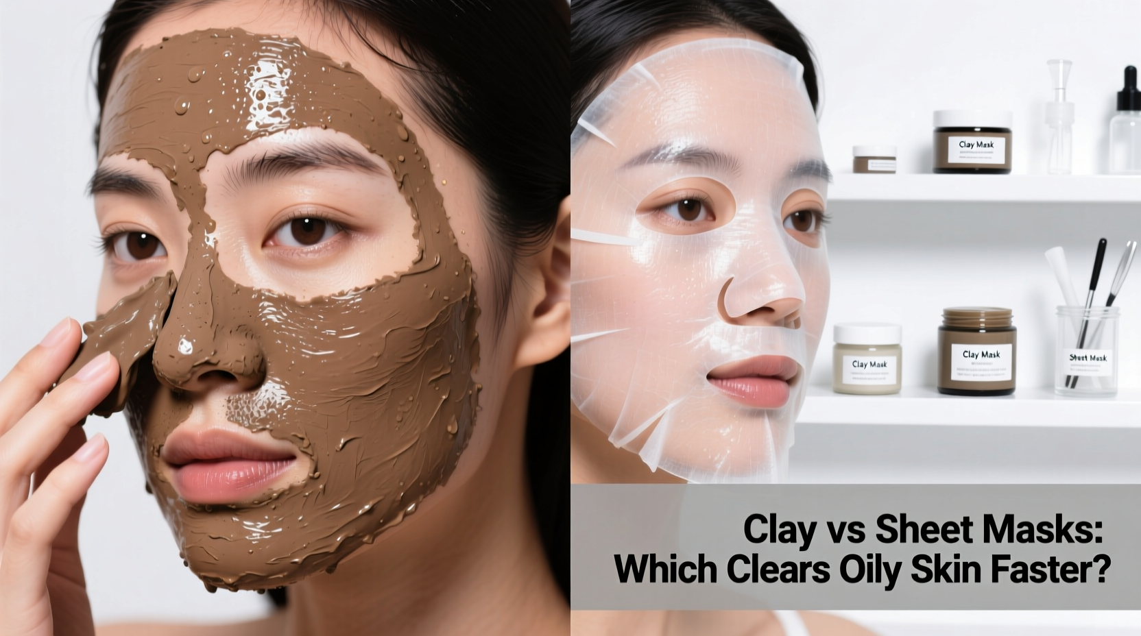 clay face masks vs sheet masks which delivers clearer skin faster for oily types
