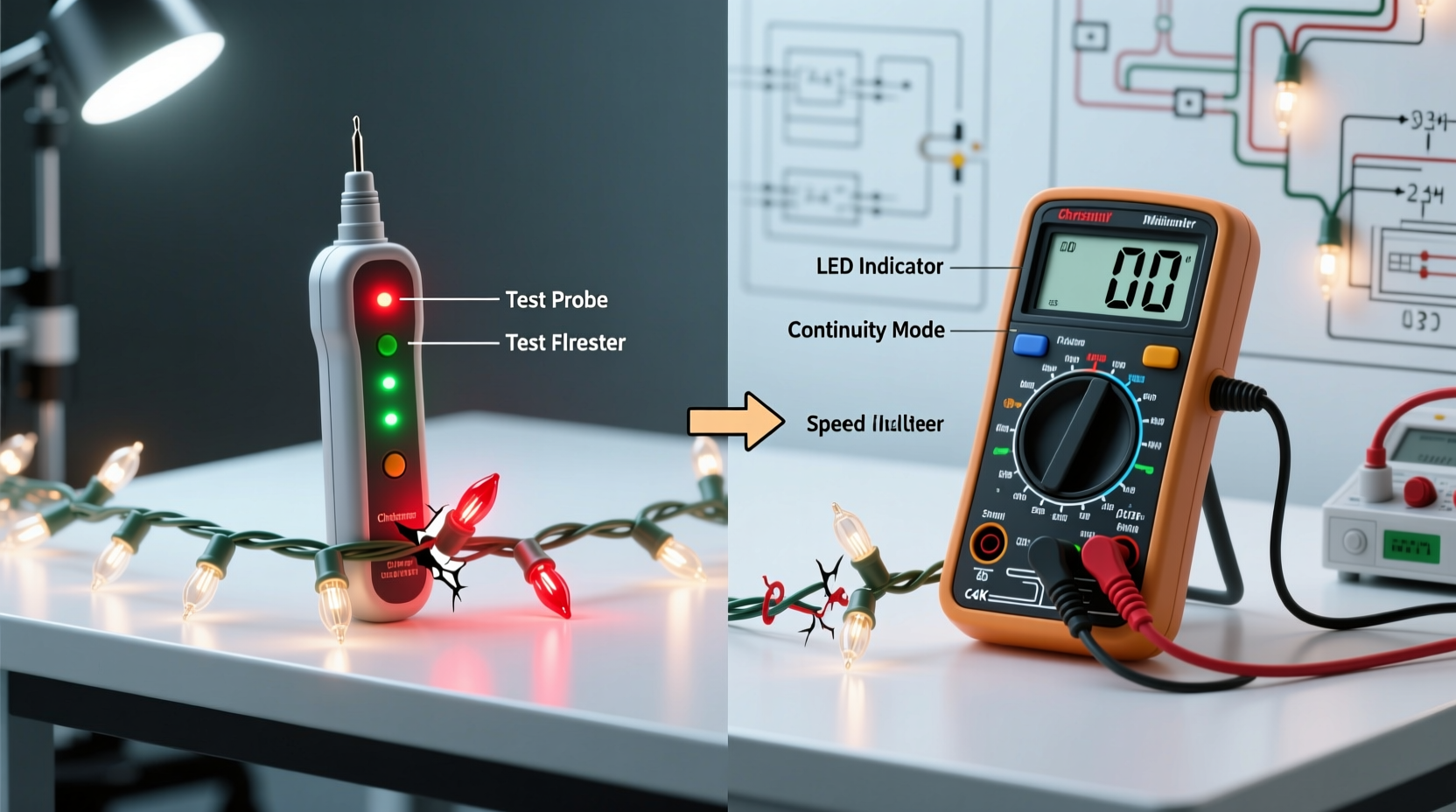 christmas light tester tool vs multimeter which diagnoses faulty strings faster