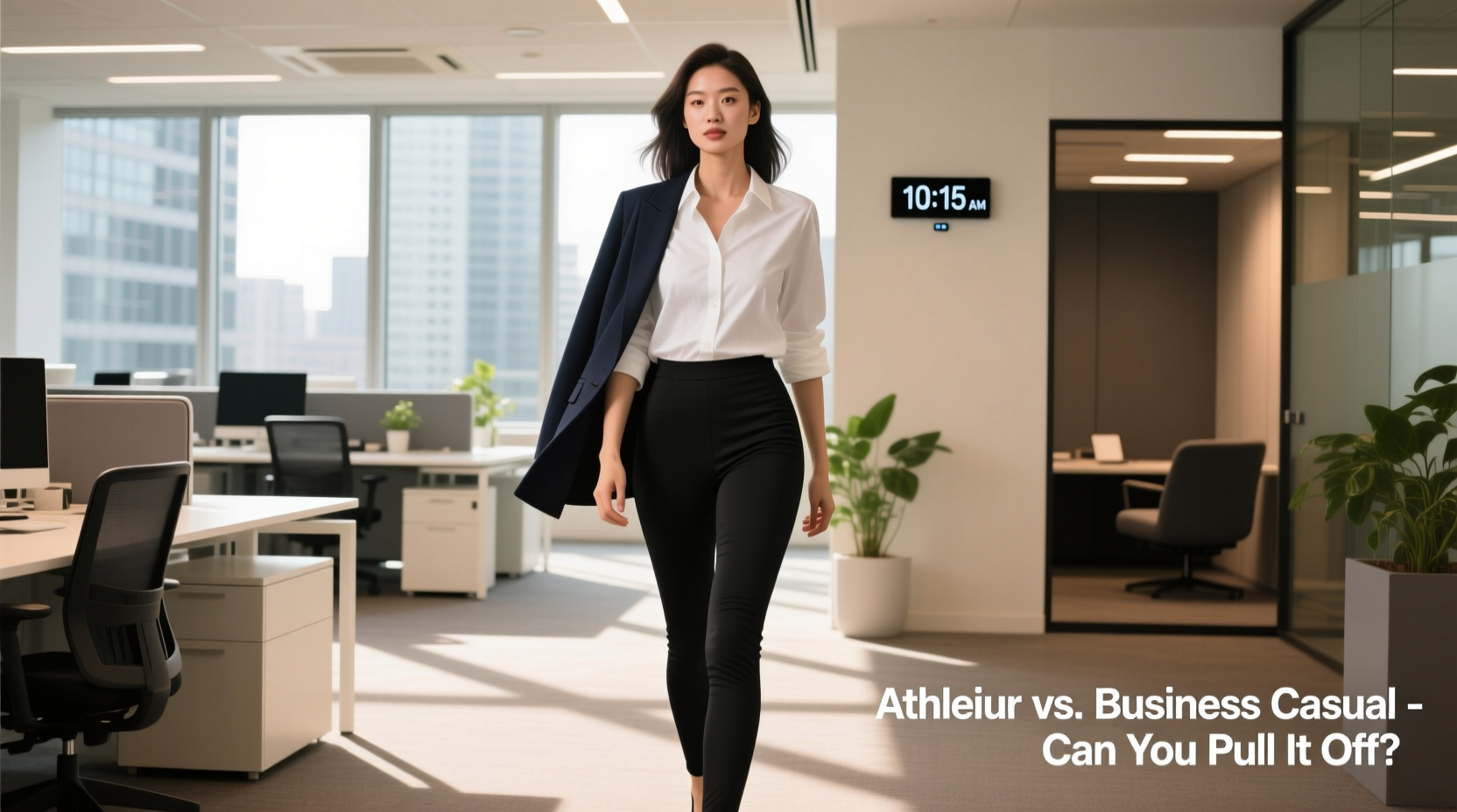 athleisure vs business casual can you pull off leggings in a hybrid office environment