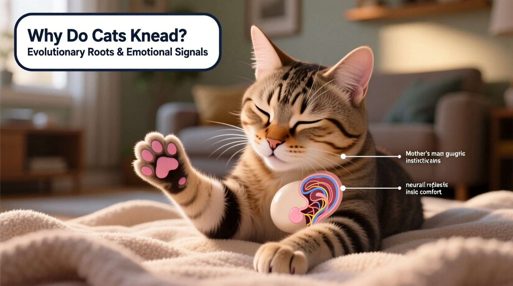 why do cats knead like babies evolutionary reasons and emotional signals
