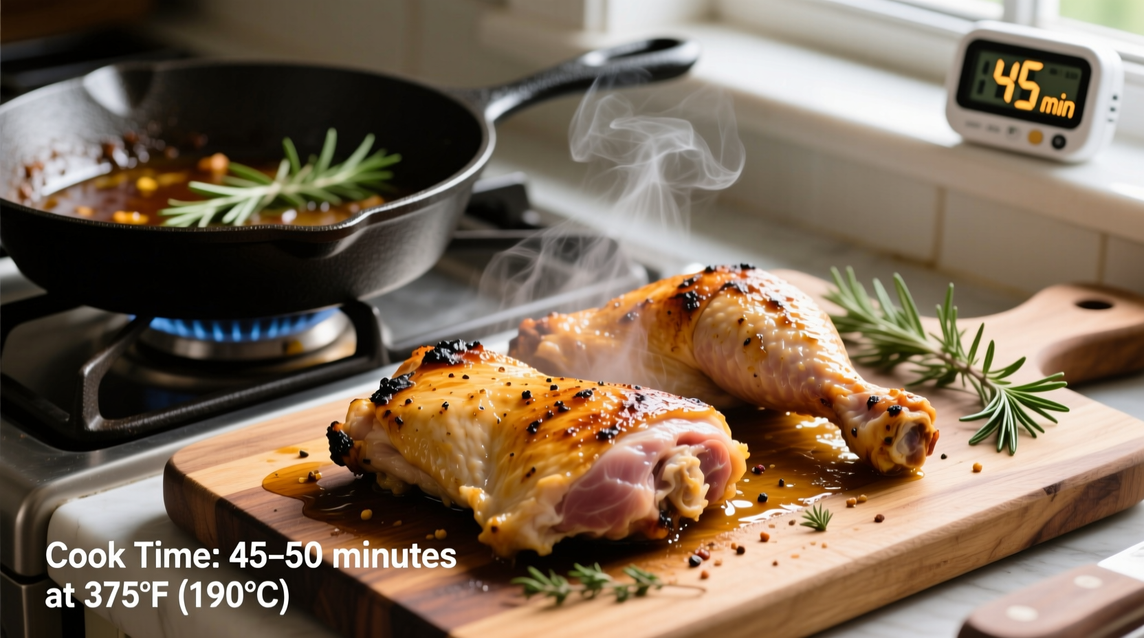 how long cook chicken thighs