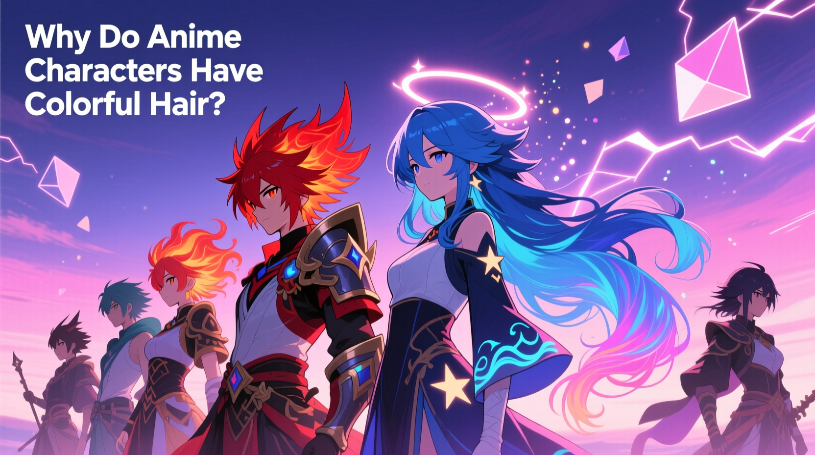 why do anime characters have colorful hair and unrealistic styles