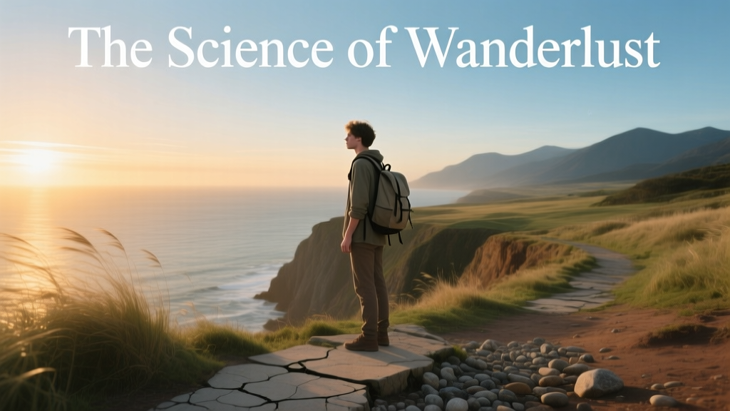 A solo traveler standing on the edge of a cliff looking in the distance
