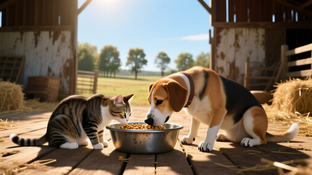 Double the trouble? Feeding cats and dogs together