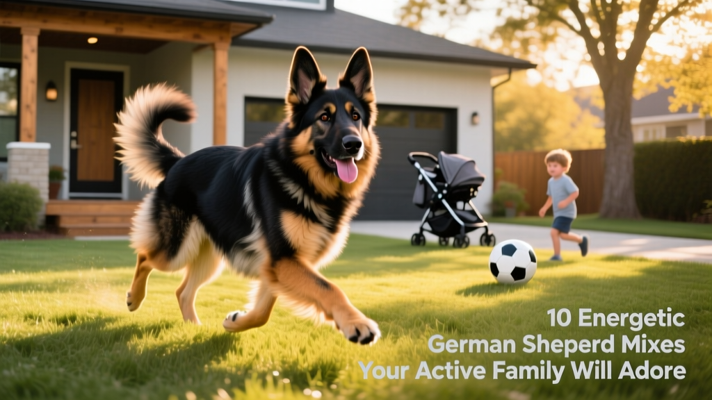 Shepadoodle, furry with German markings