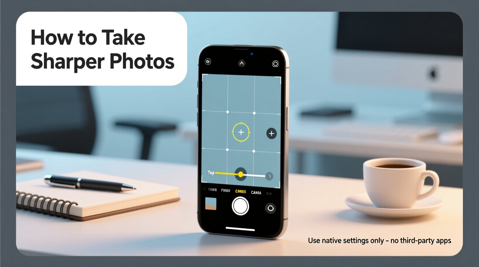 how to take sharper photos with your smartphone using native settings