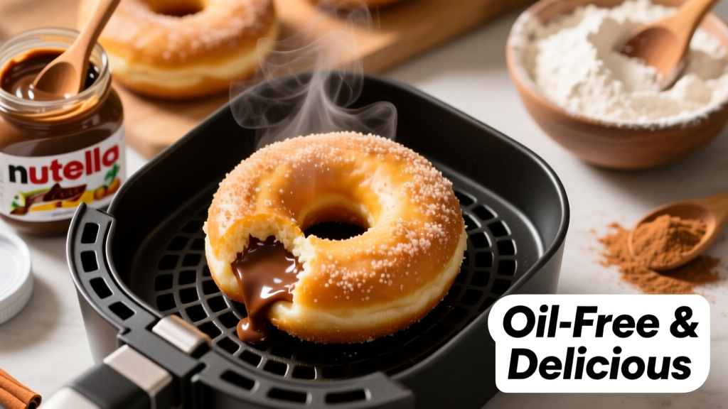 Air Fryer Nutella Donuts: Crispy, Gooey & Oil-Free